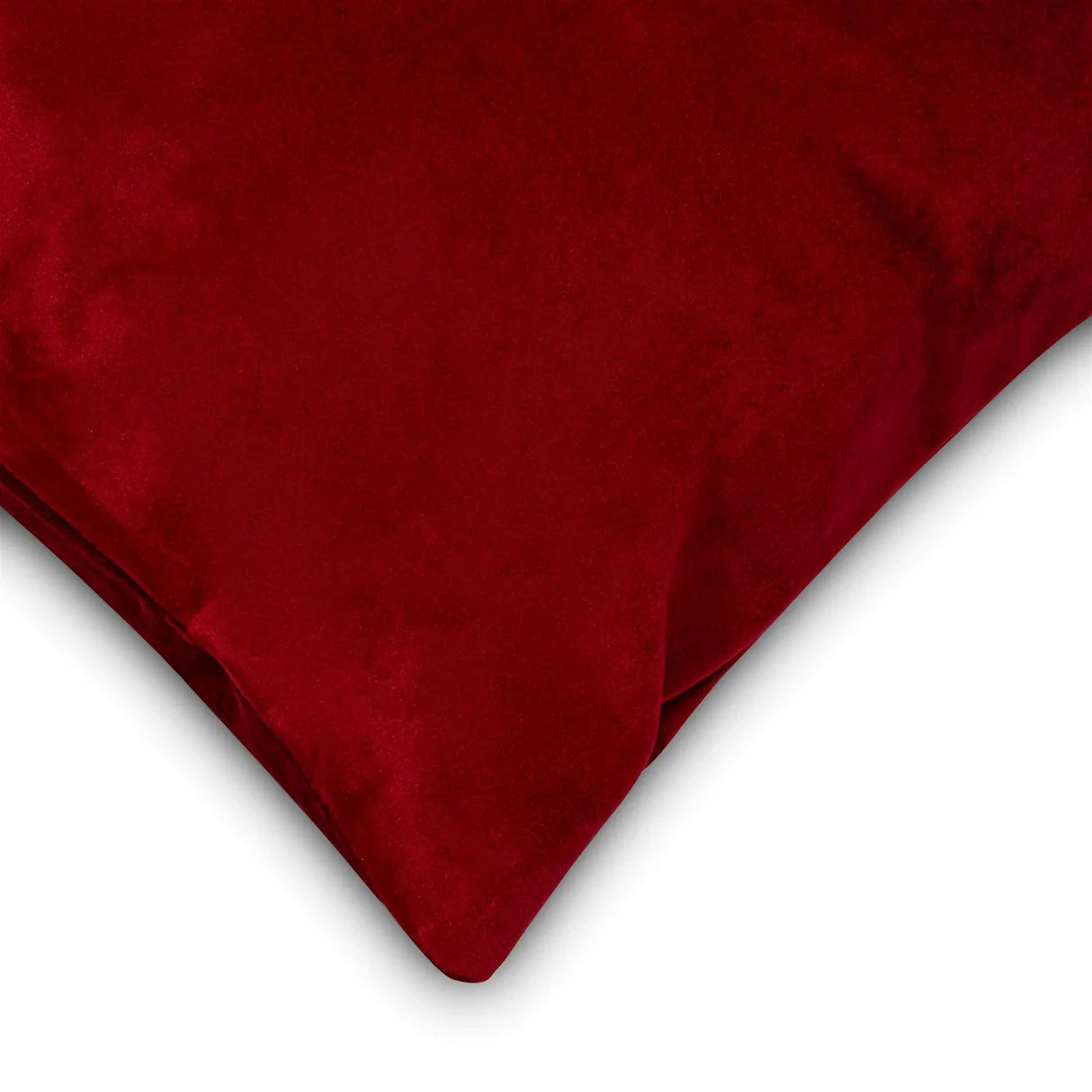 Alan Symonds Velvet Blackout Cushion Cover 18" x 18" in Red - Image 2