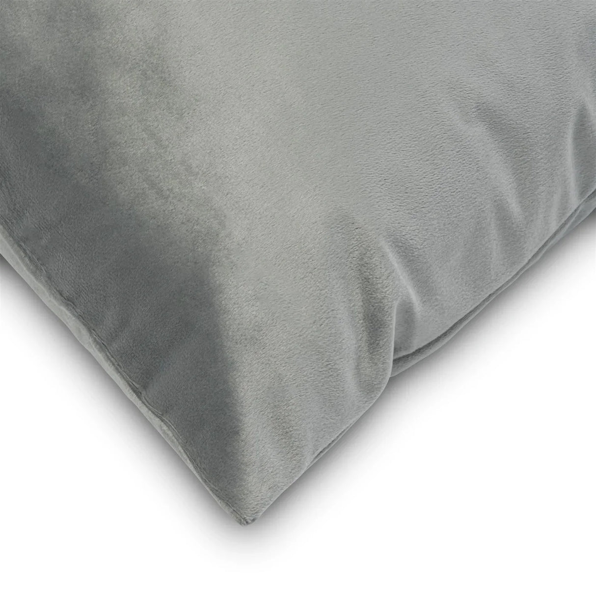 Alan Symonds Velvet Blackout Cushion Cover 18" x 18" in Silver - Image 2