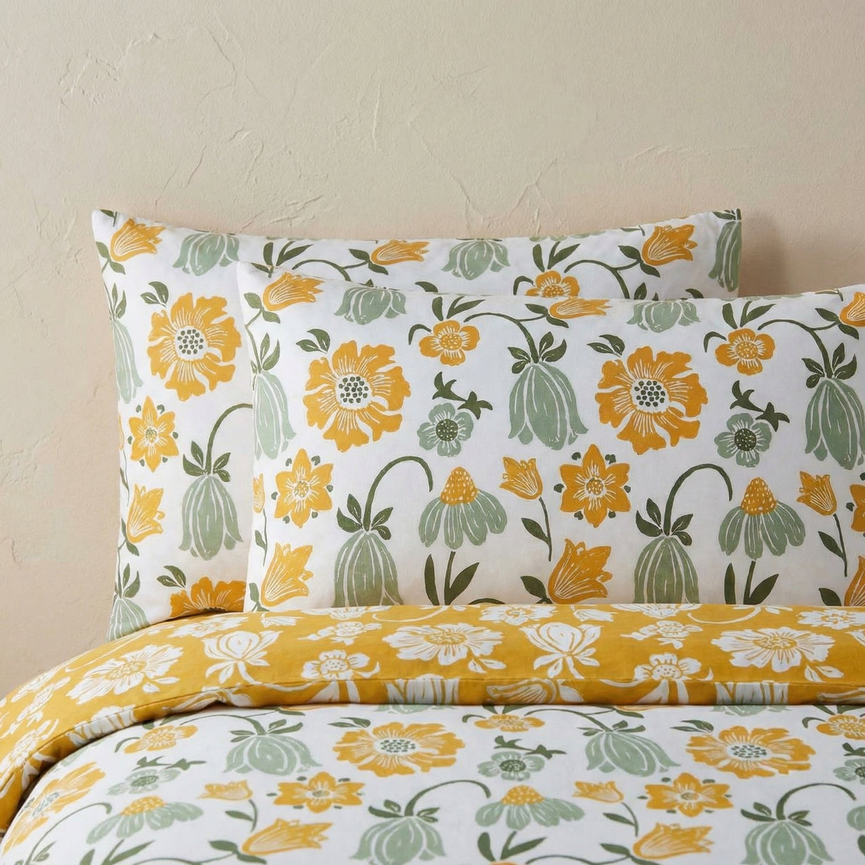 Victorian Bloom Green Duvet Cover Bedding Set