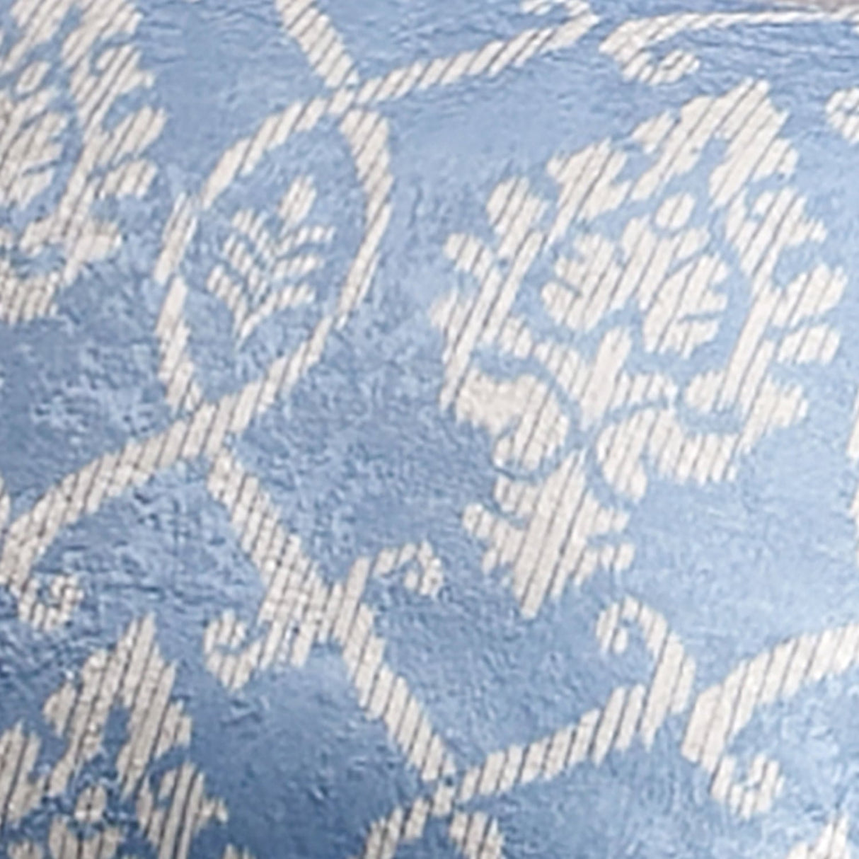 Vivianna Blue Floral Leaf Cushion Cover 43cm x 43cm - Vivianna Cushion In Blue 43 X 43Cm 3