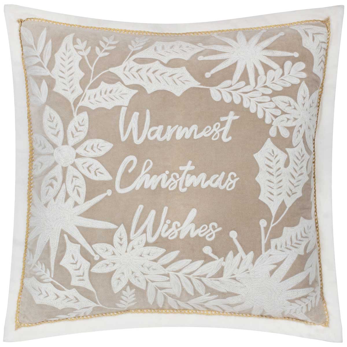 Winter Warmest Wishes Cushion Cover / Filled Cushion 20" x 20" (50cm x 50cm) by Paoletti 2
