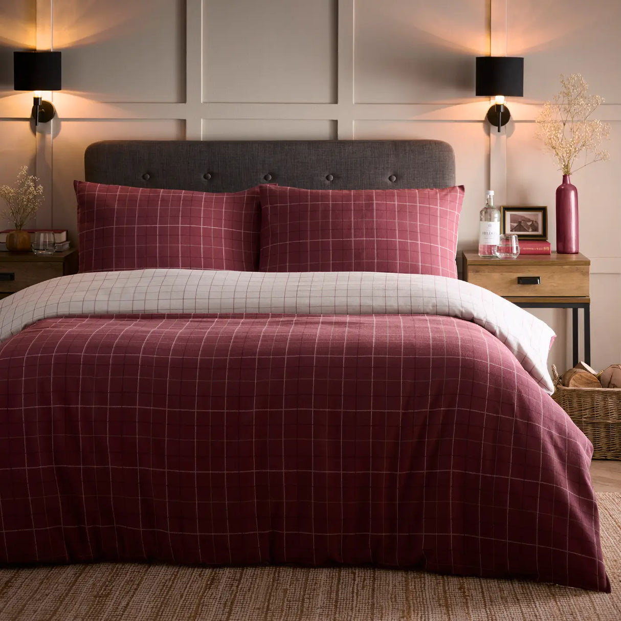 Wynn Flannelette Brushed Cotton Duvet Cover Set by Dreams & Drapes