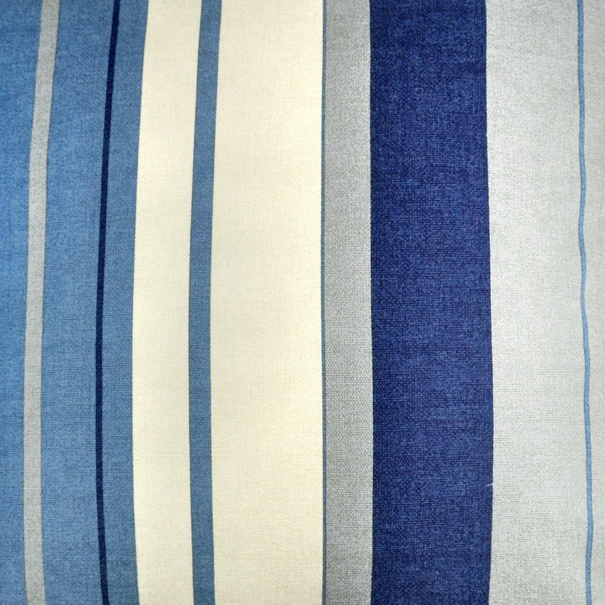 Whitworth Stripe 100% Cotton Cushion Cover 43cm x 43cm - Blue - Whitworth Stripe Cushion In Blue 43 X 43Cm 3