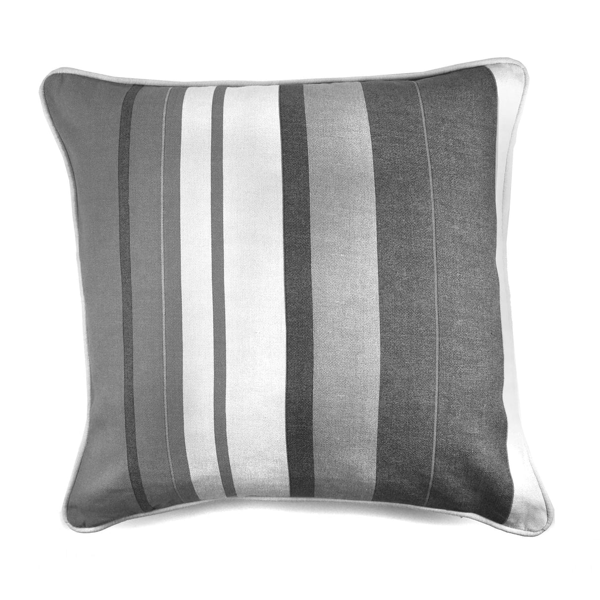 Whitworth Stripe 100% Cotton Cushion Cover 43cm x 43cm - Grey
