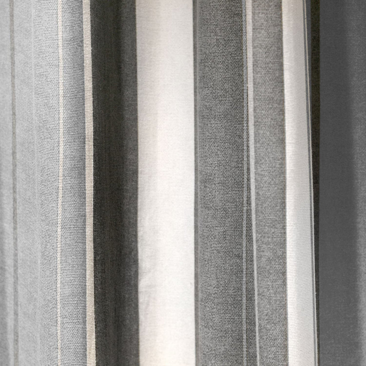 Whitworth Stripe Lined Eyelet Curtains - Grey Light Filtering - Whitworth Stripe Eyelet Curtains In Grey 2
