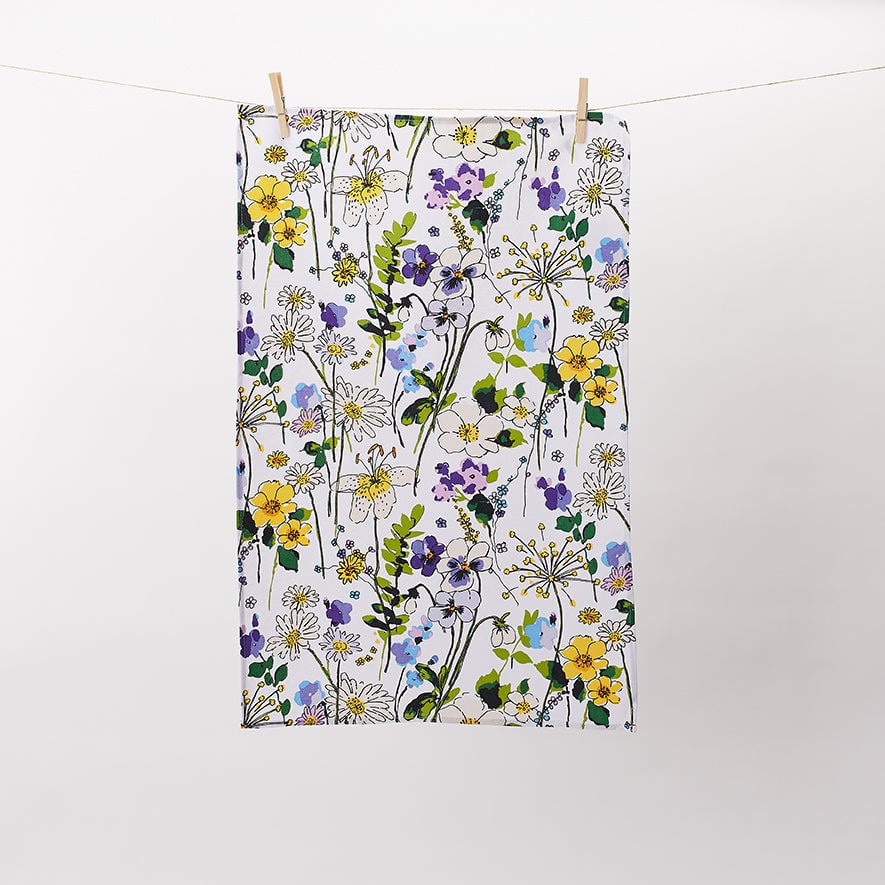 Ulster Weavers Wildflowers Floral 100% Cotton Tea Towel - Wildflowers Cotton Tea Towel In Multicolour 2