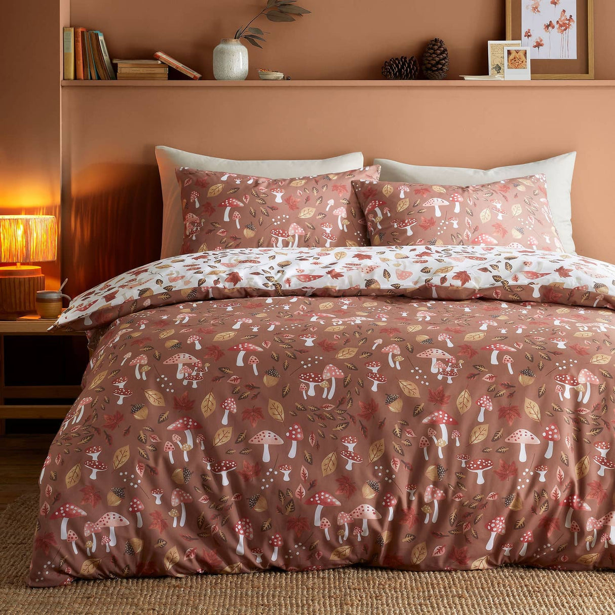 Woodland Dreams Polycotton Duvet Cover Set - Natural