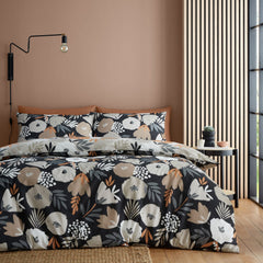 Yasmin Floral Black Duvet Cover Bedding Set