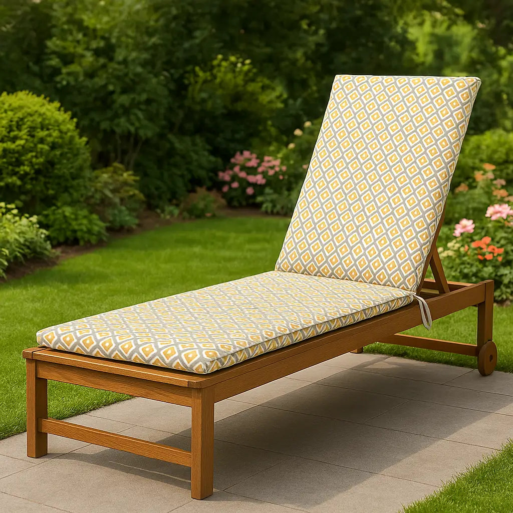 Yellow Outdoor Lounger Pad by Alan Symonds