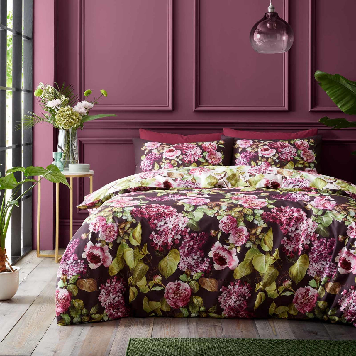 RHS Pia Floral Cotton Duvet Cover Set 5