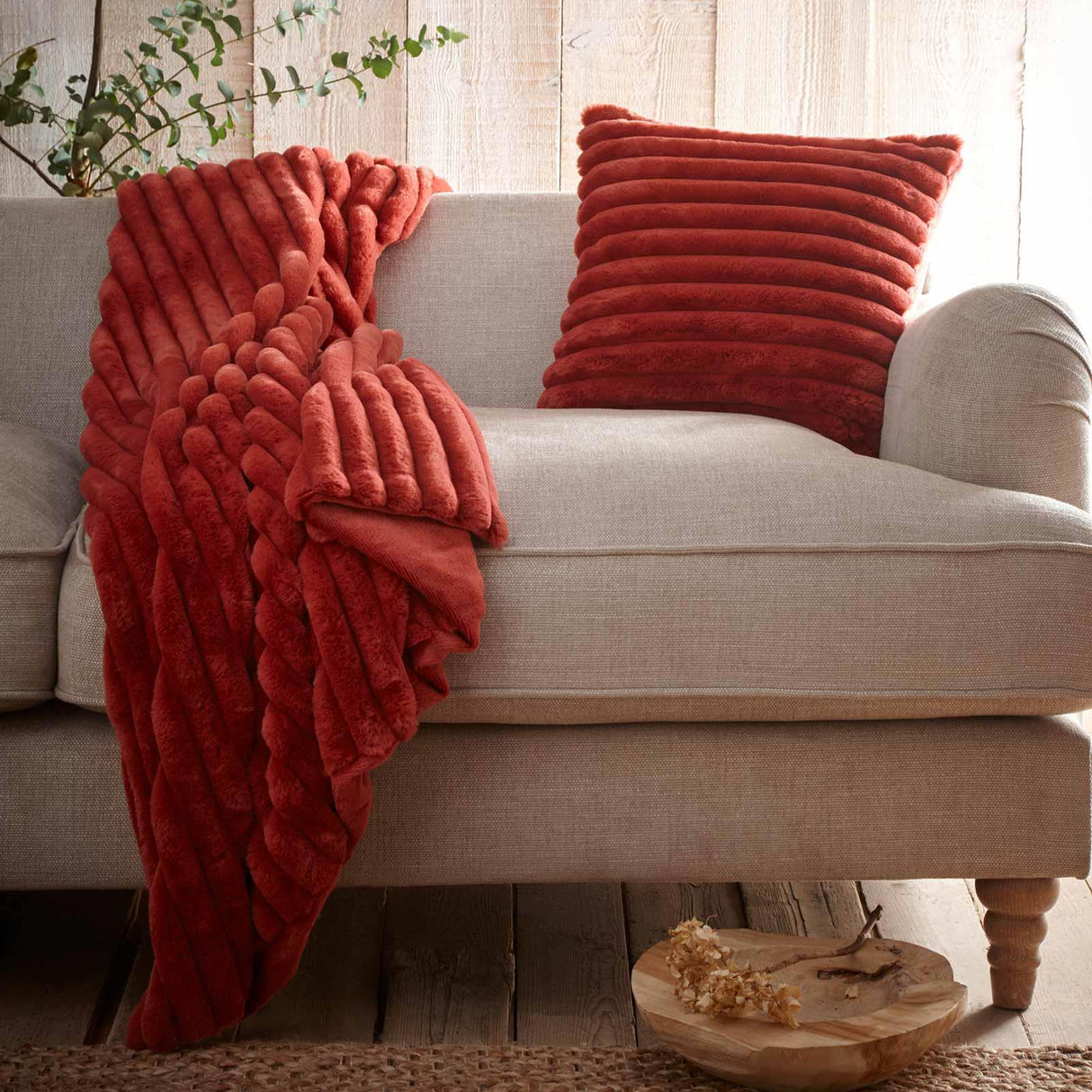 Appletree Hygge Morritz Faux Fur Cosy Cushion Cover 43cm x 43cm 21