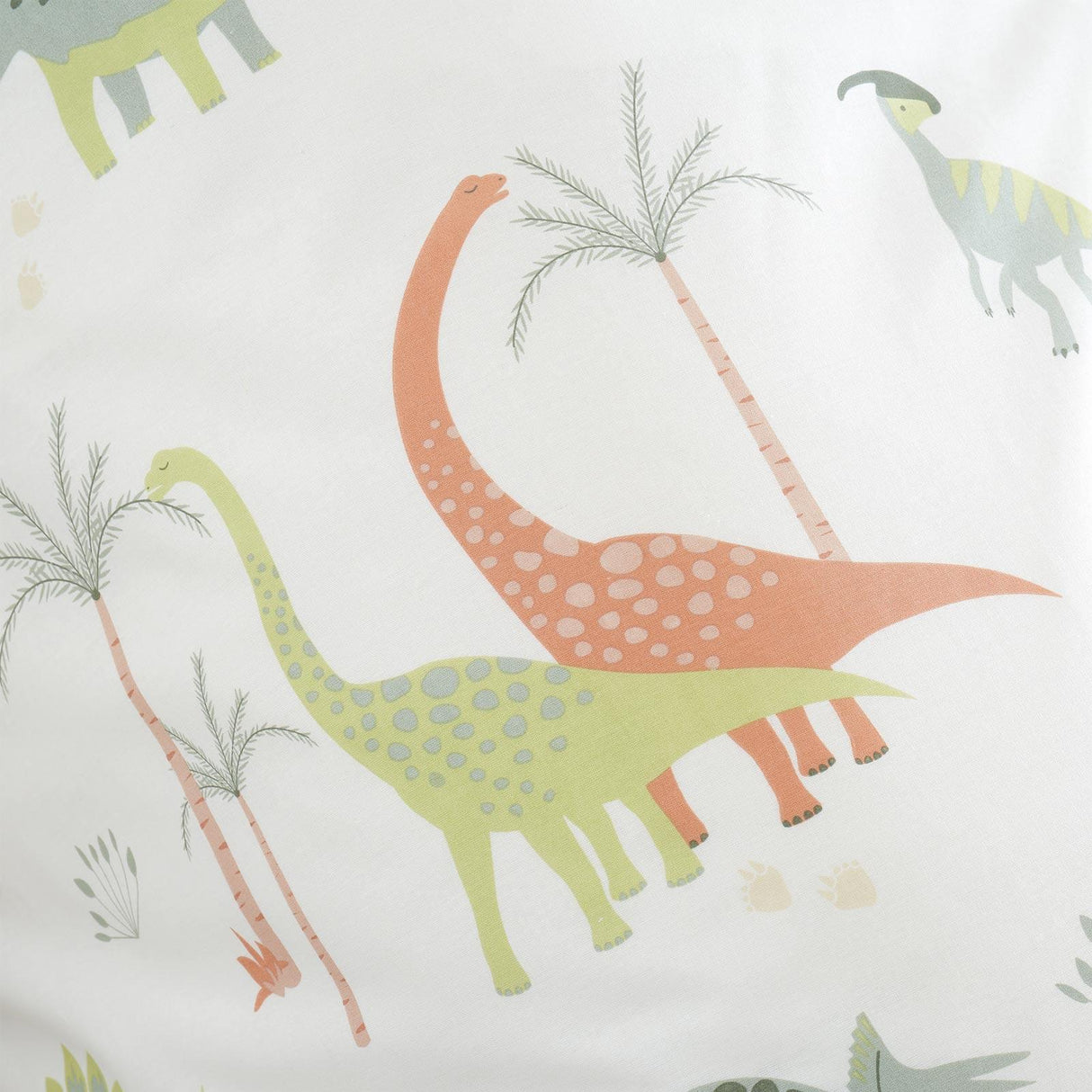 Dinosaurs Reversible Natural Duvet Cover Set