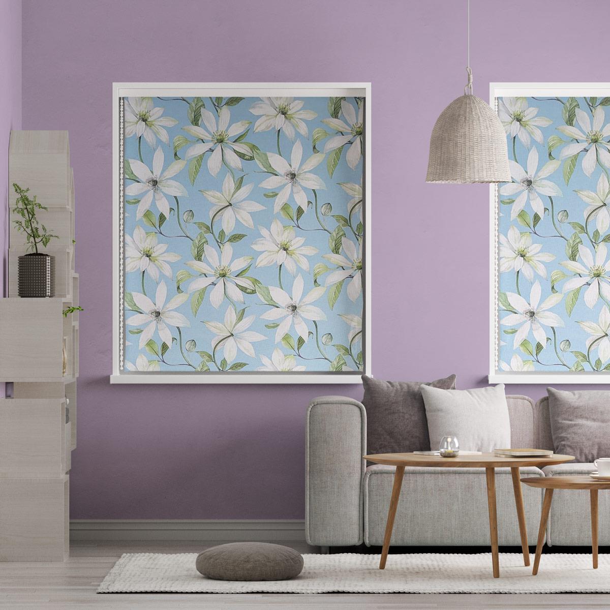 Olivia Lichen Made To Measure Roman Blind by Style Furnishings