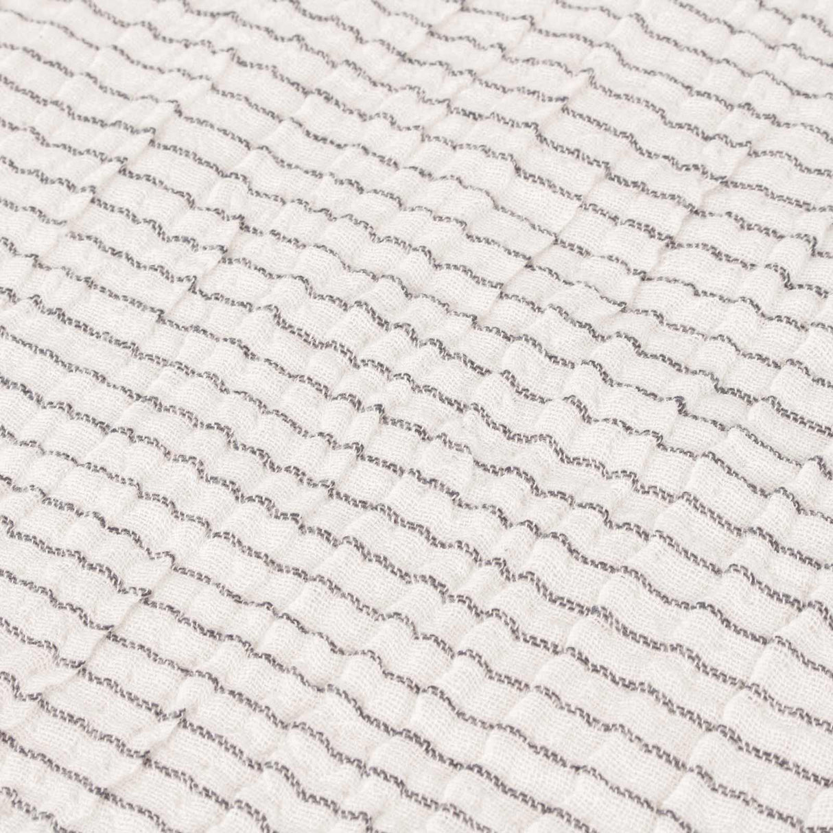 Skye Sherpa Throw Natural + Ink by Yard