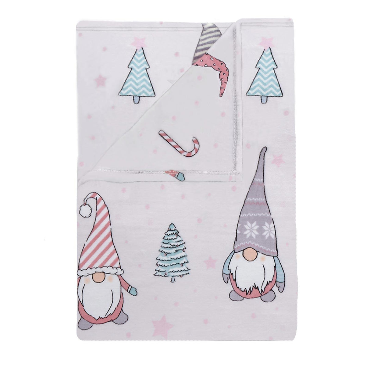 Christmas Festive Gnomes Throw 130cm x 170cm by Catherine Lansfield