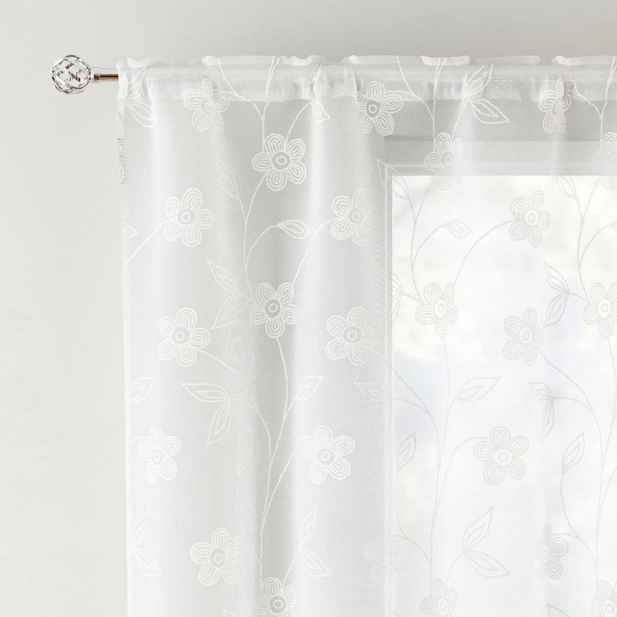 Sienna Voile Curtain Panel by Enhanced Living