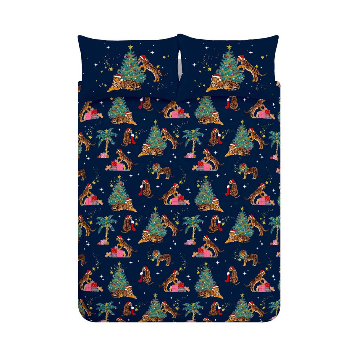 Christmas Tiger Duvet Cover Set by Catherine Lansfield