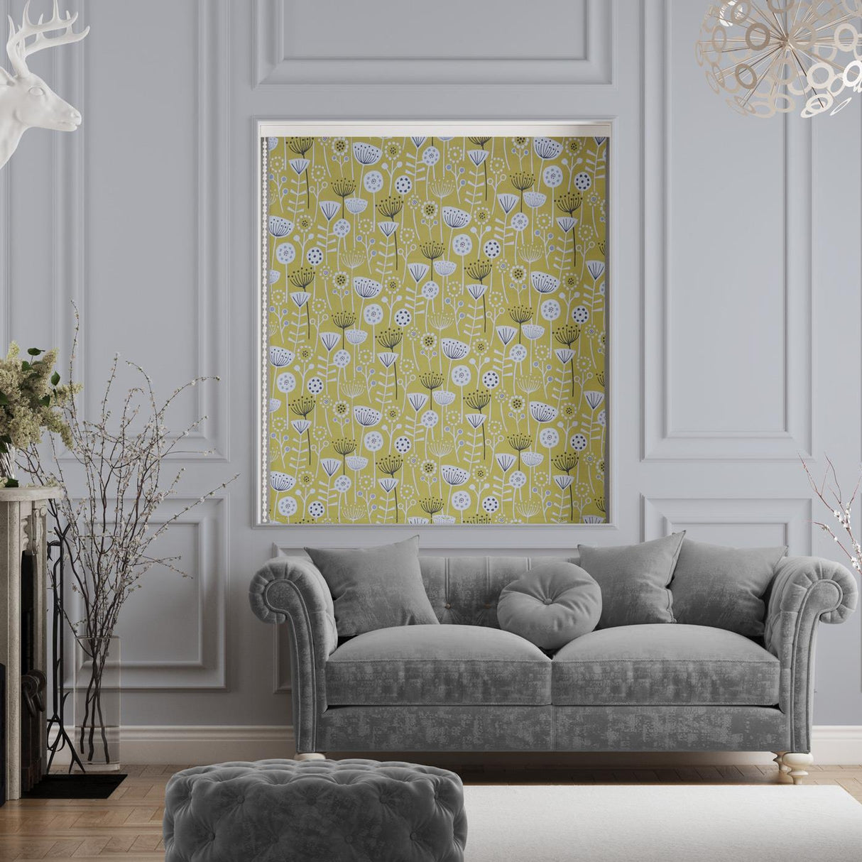 Havra Ochre Made to Measure Roman Blind by Style Furnishings