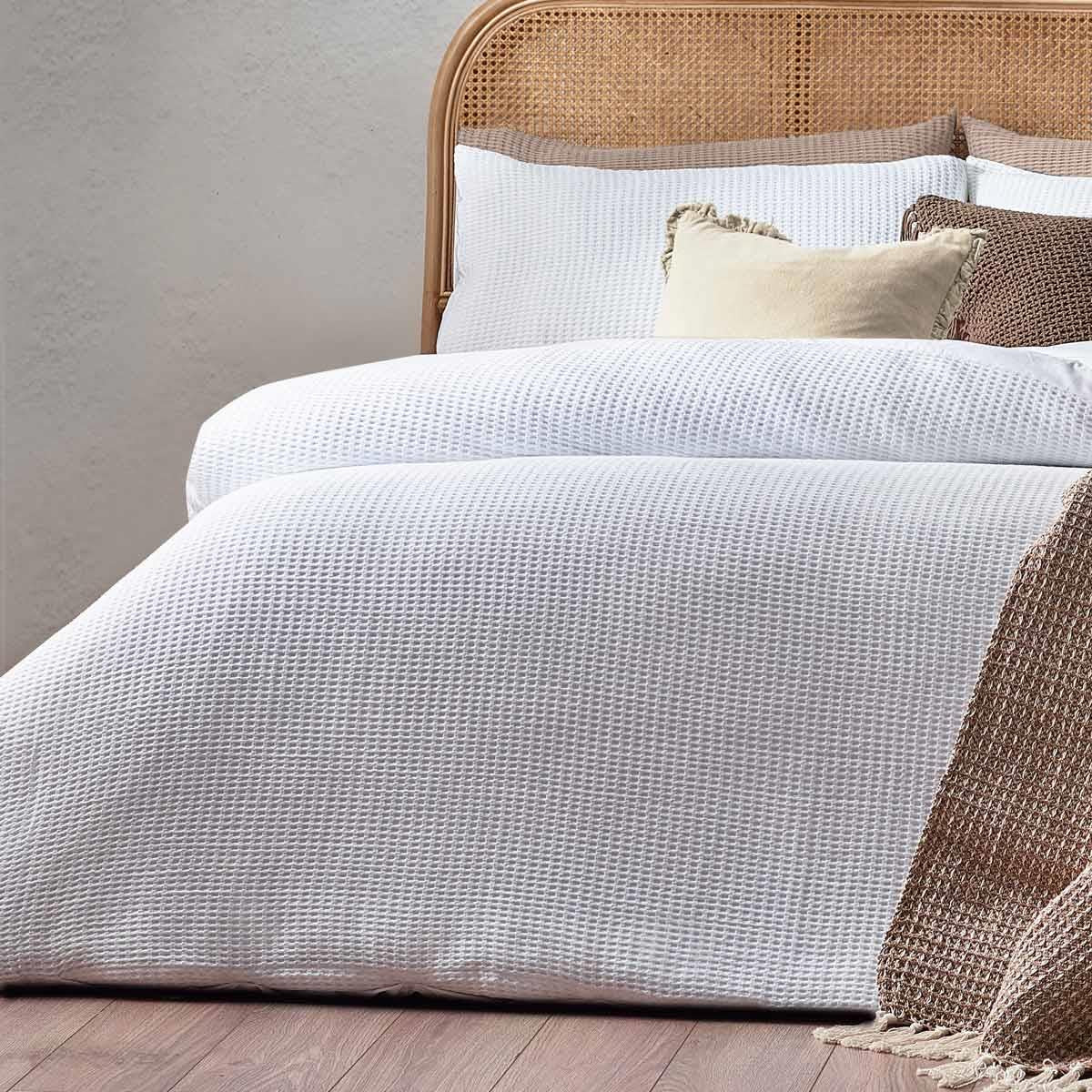 Chunky Waffle Duvet Cover Set by Yard