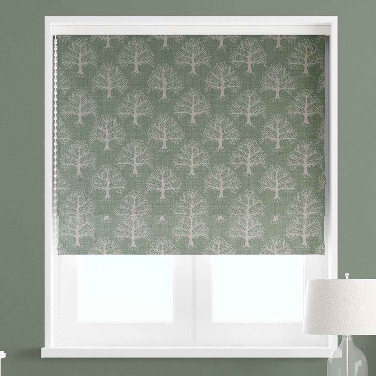 Great Oak Lichen Made To Measure Roman Blind by Style Furnishings