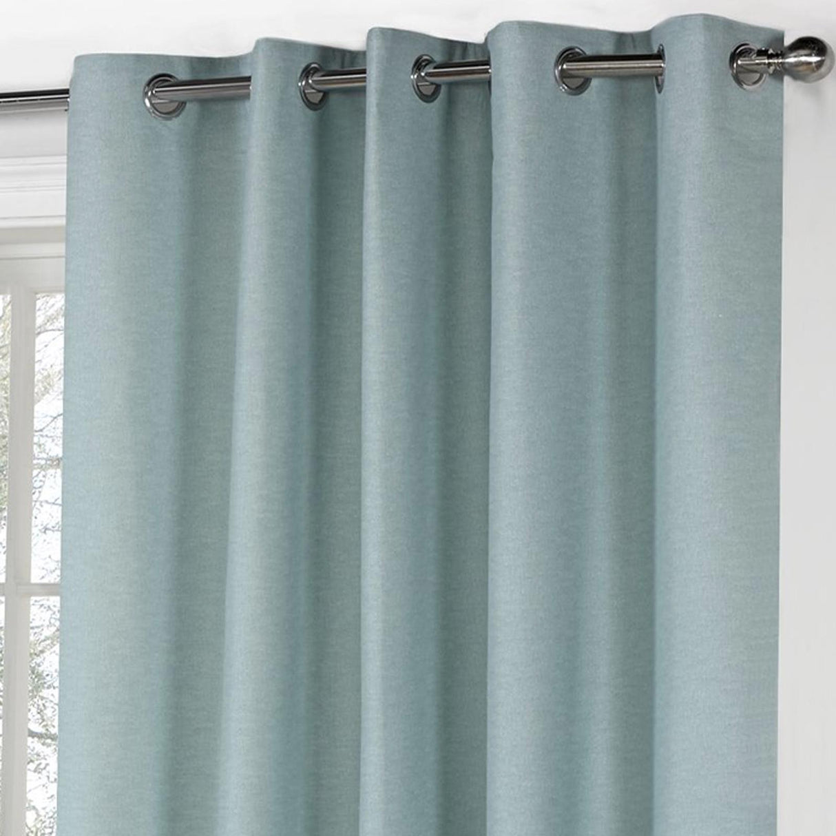 Sorbonne Cotton Lined Eyelet Curtains by Fusion