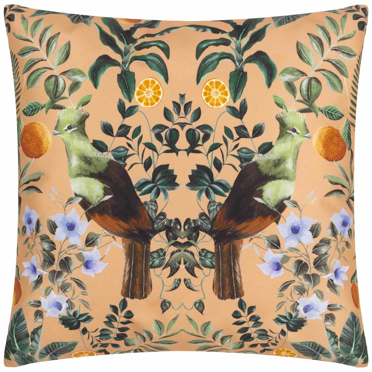 Kali Mirrored Birds Outdoor Cushion Cover 17" x 17" (43cm x 43cm) by Wylder Tropics 2