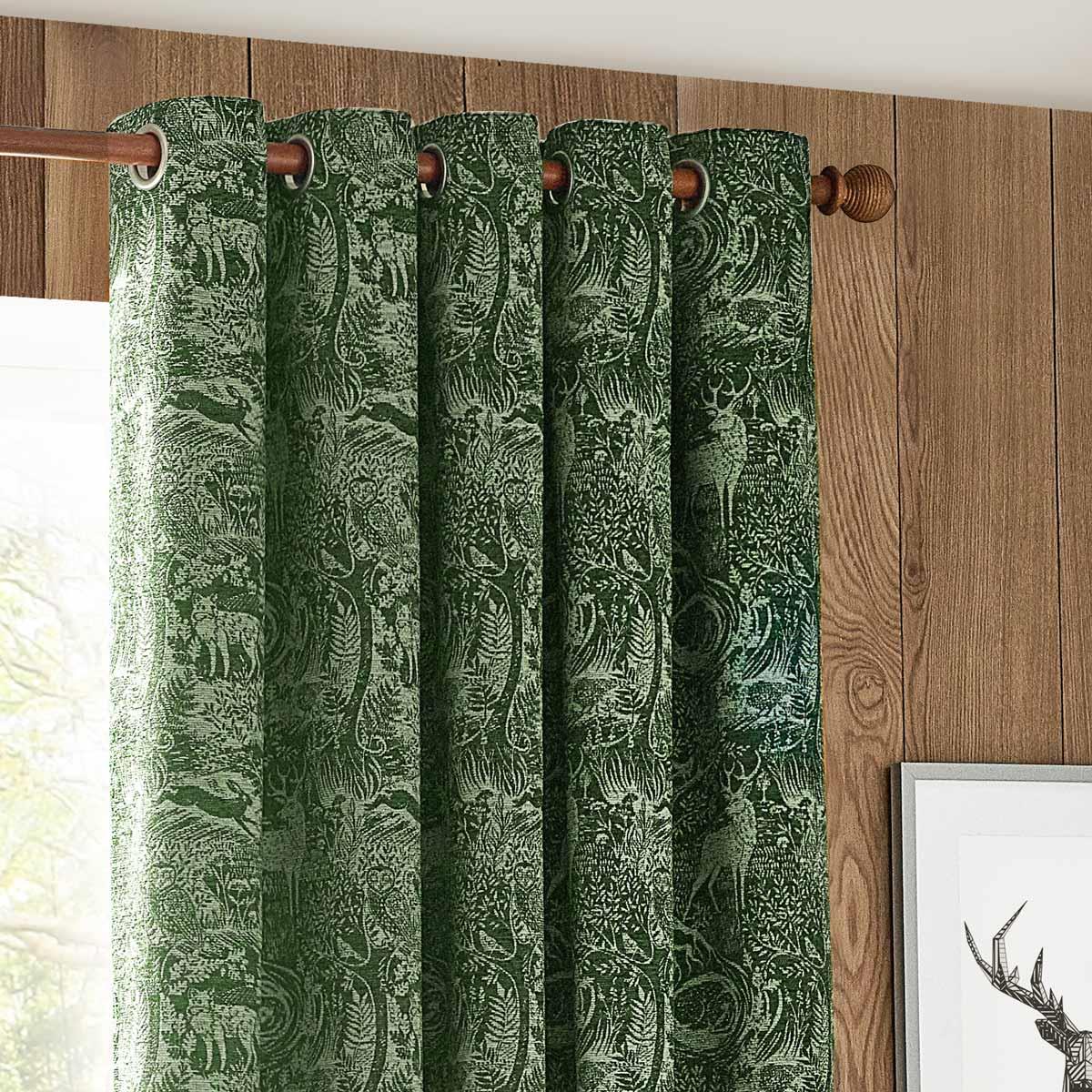 Winter Woods Chenille Eyelet Curtains by furn.