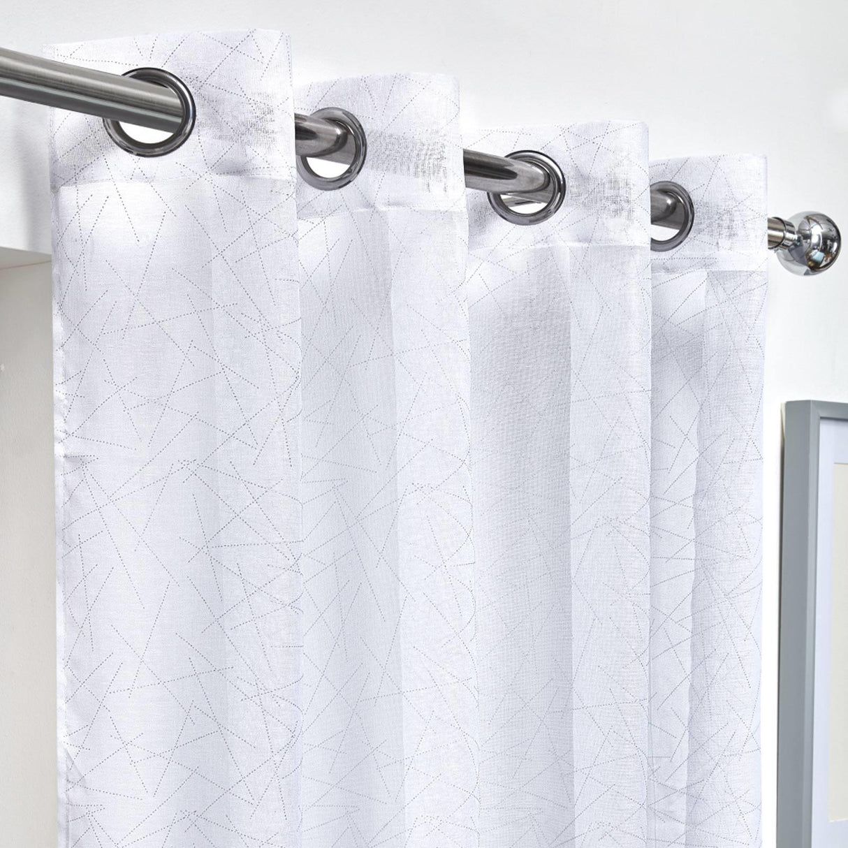 Aries Eyelet Voile Curtain Panel by Emma Barclay