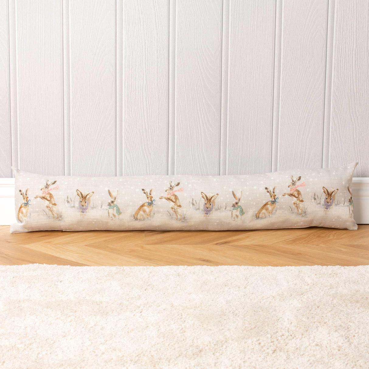 Snowy Hares Draught Excluder by Evans Lichfield