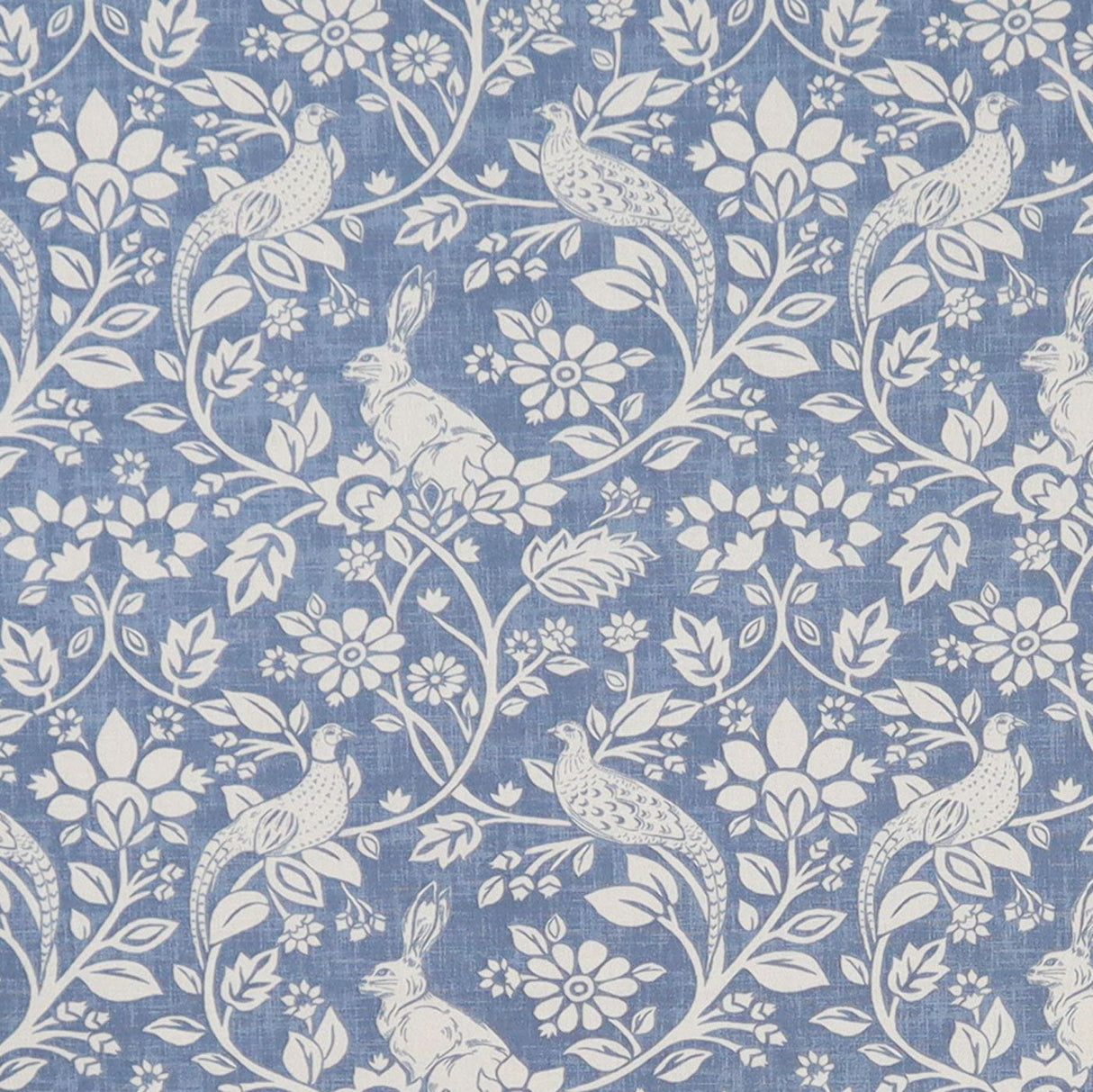 Heathland Indigo Made To Measure Curtains by Style Furnishings