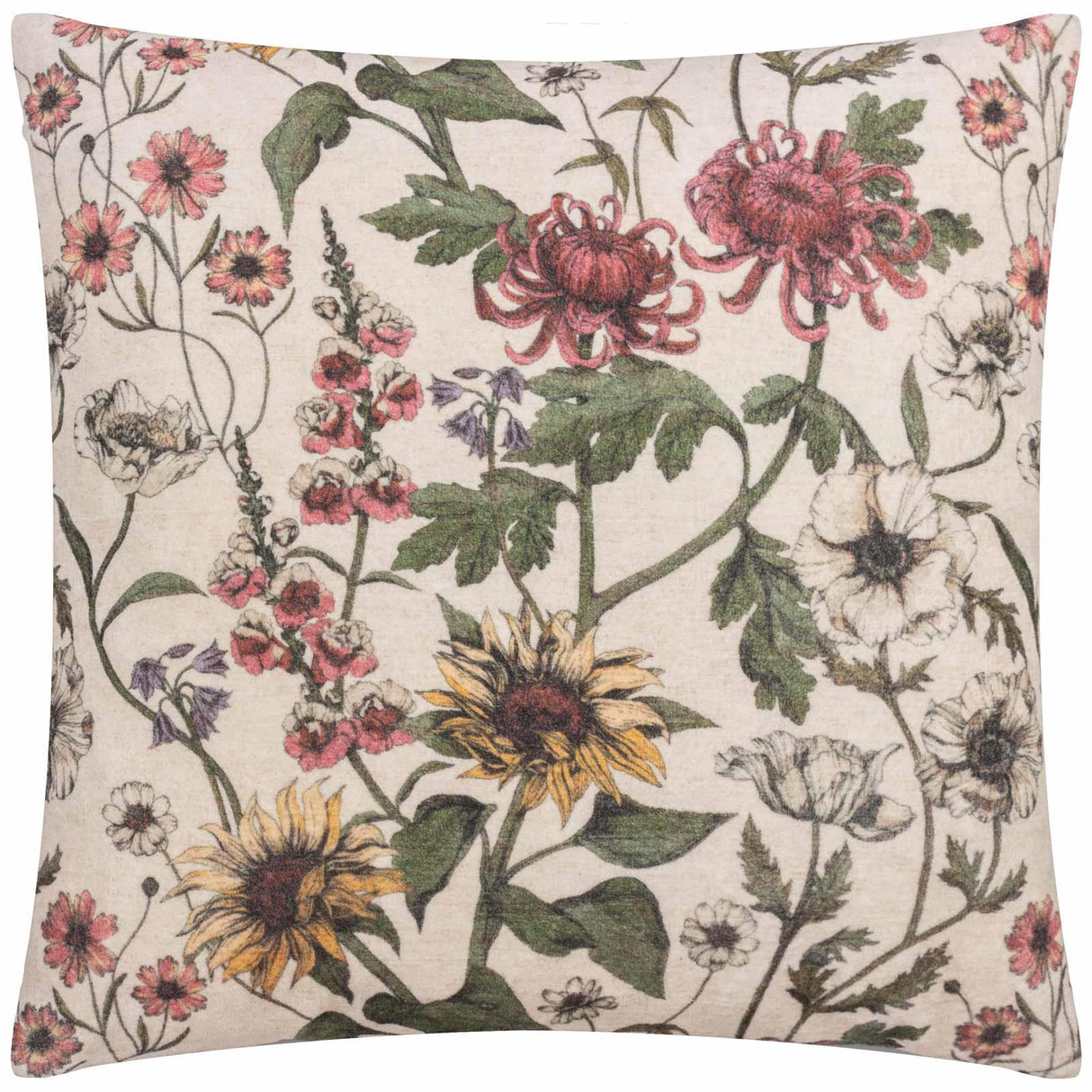 Wallflower Cushion Cover 20" x 20" (50cm x 50cm) by Wylder Nature 2