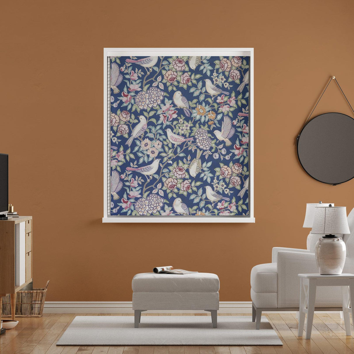 Heritage Midnight Made To Measure Roman Blind by Style Furnishings