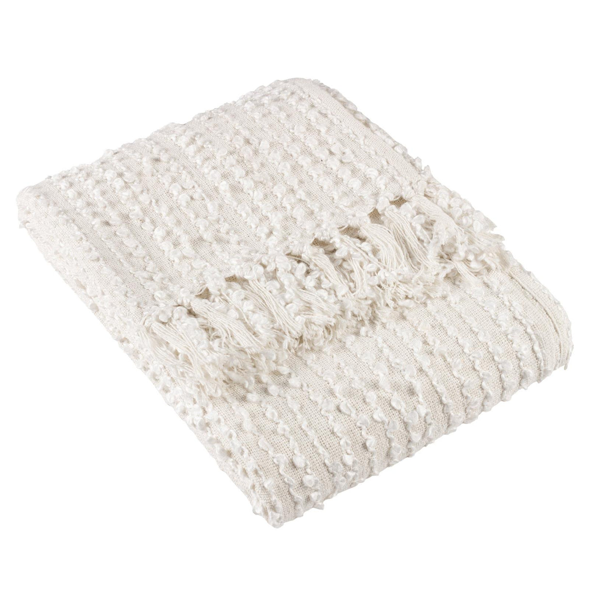 Arvo Woven Tasselled Throw 130cm x 180cm by Wylder