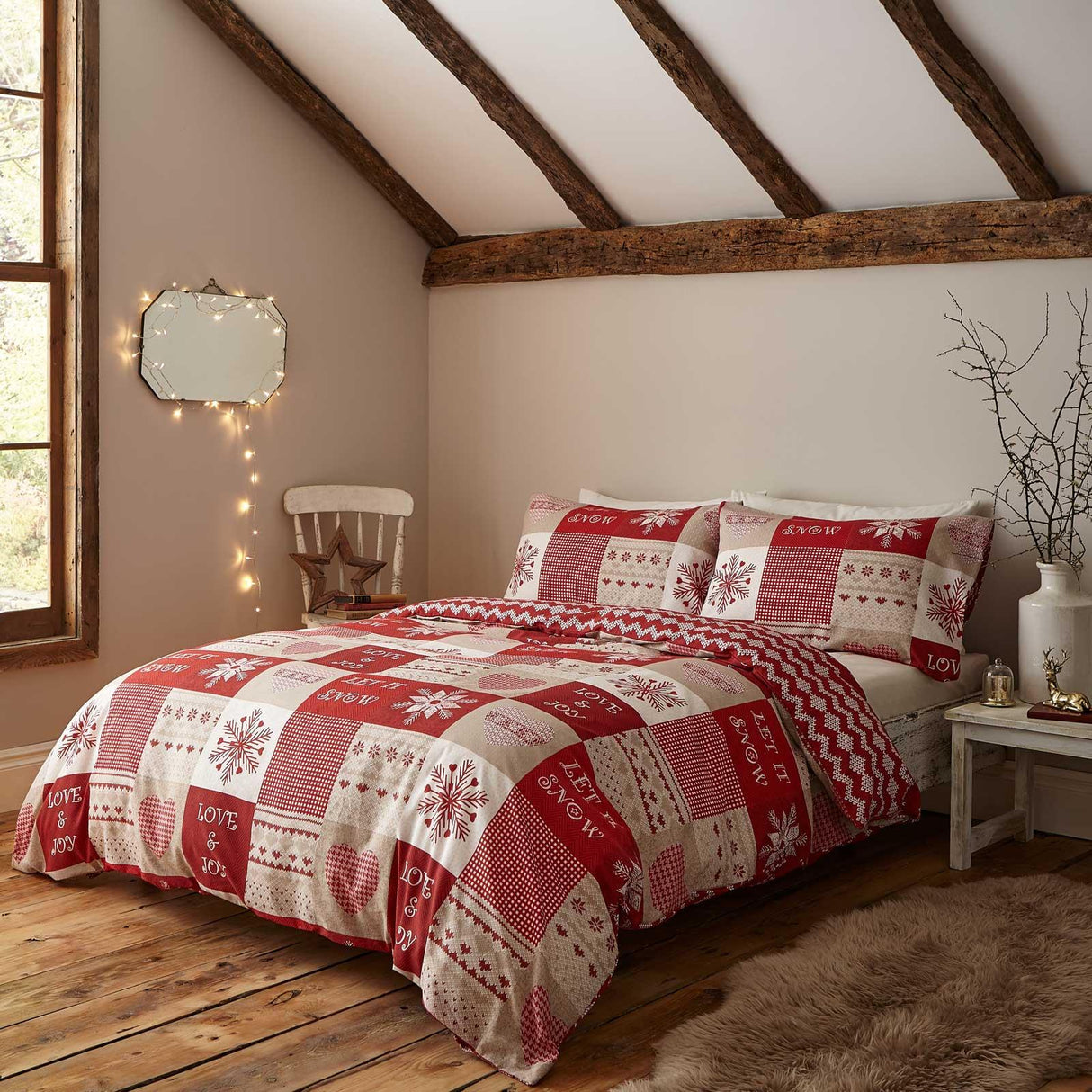 Christmas Let It Snow Duvet Cover Set by Catherine Lansfield