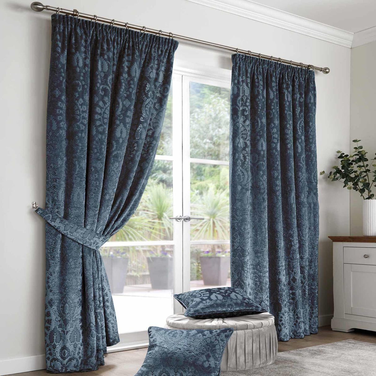 Trinity Jacquard Tape Top Curtains by Curtina