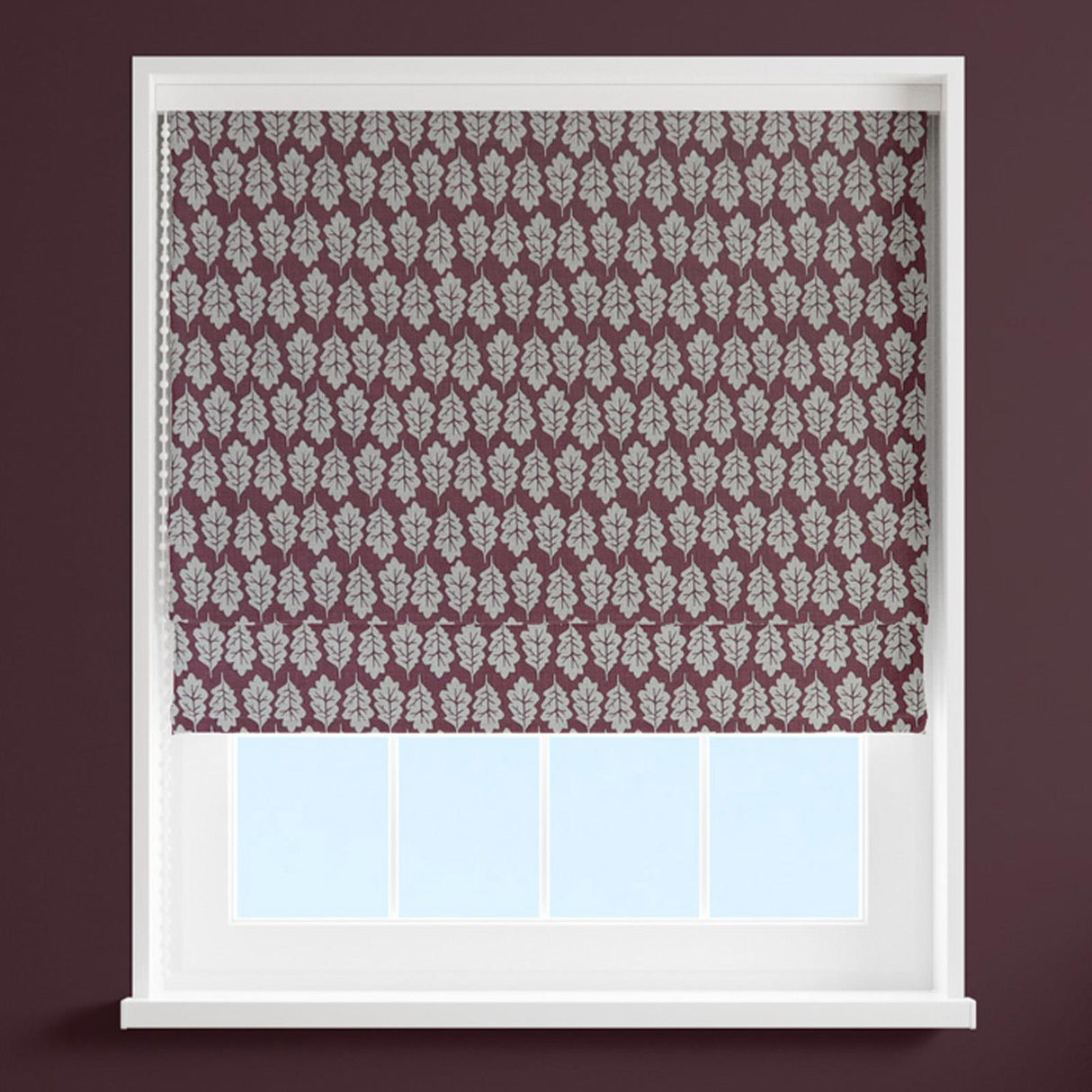 Oak Leaf Maasai Made To Measure Roman Blind by Style Furnishings