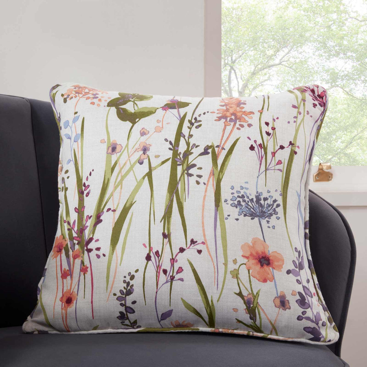Hampshire Floral Cushion Cover 18" x 18" (45cm x 45cm) by Sundour 2