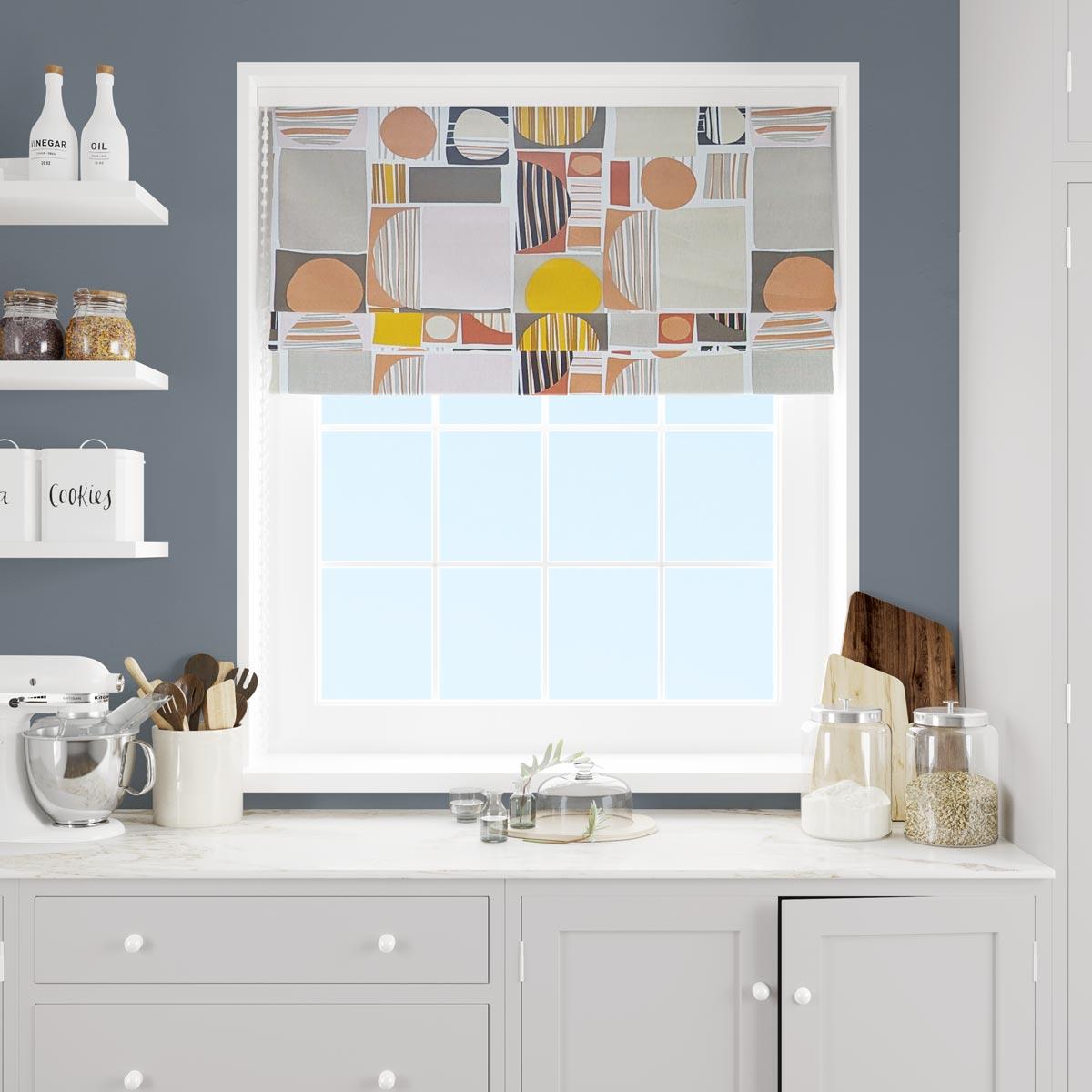 Carrie Nougat Made To Measure Roman Blind by Style Furnishings