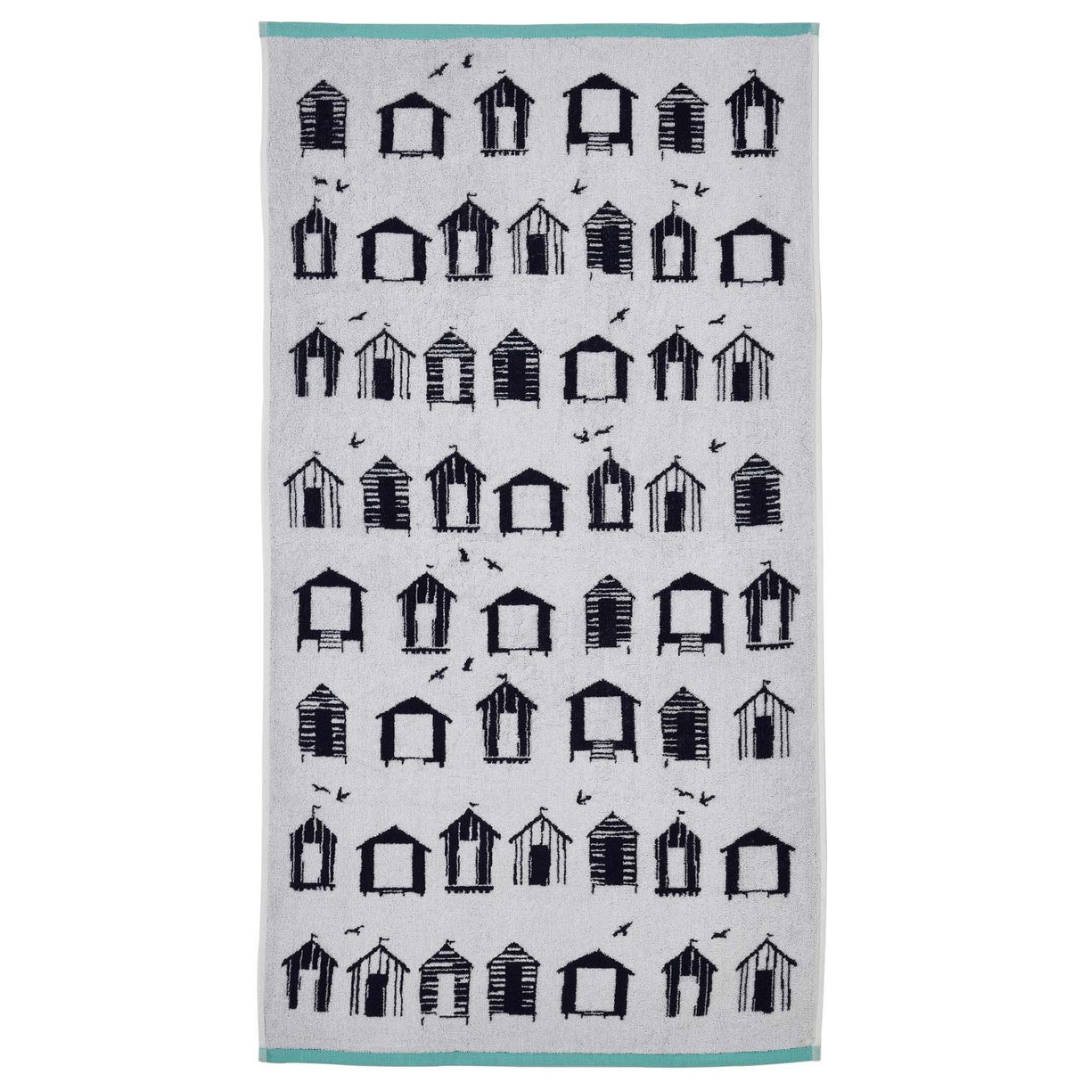Beach Huts Jacquard Towel by Fusion