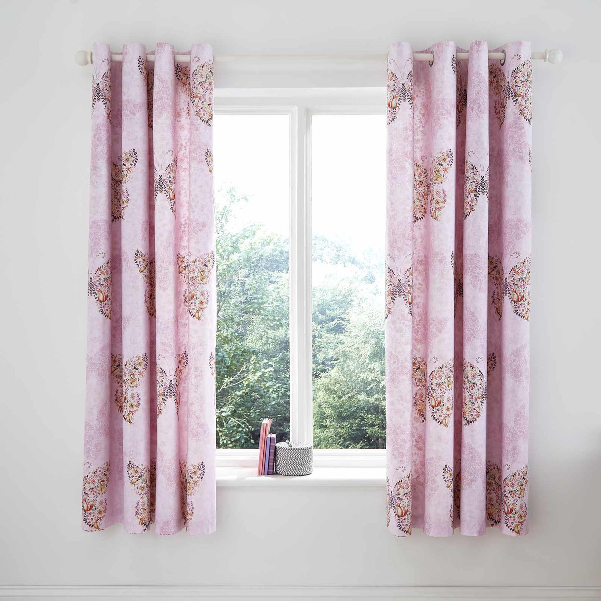 Enchanted Butterfly Eyelet Curtains by Catherine Lansfield