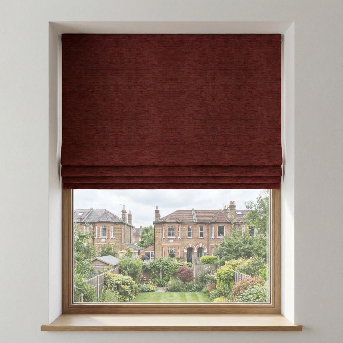 Murcia Made to Measure Roman Blind Maroon