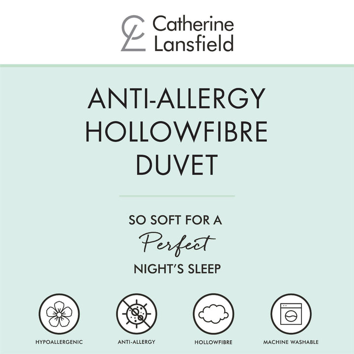 Anti-Allergy Hollowfibre 10.5 Tog Duvet - Ideal
