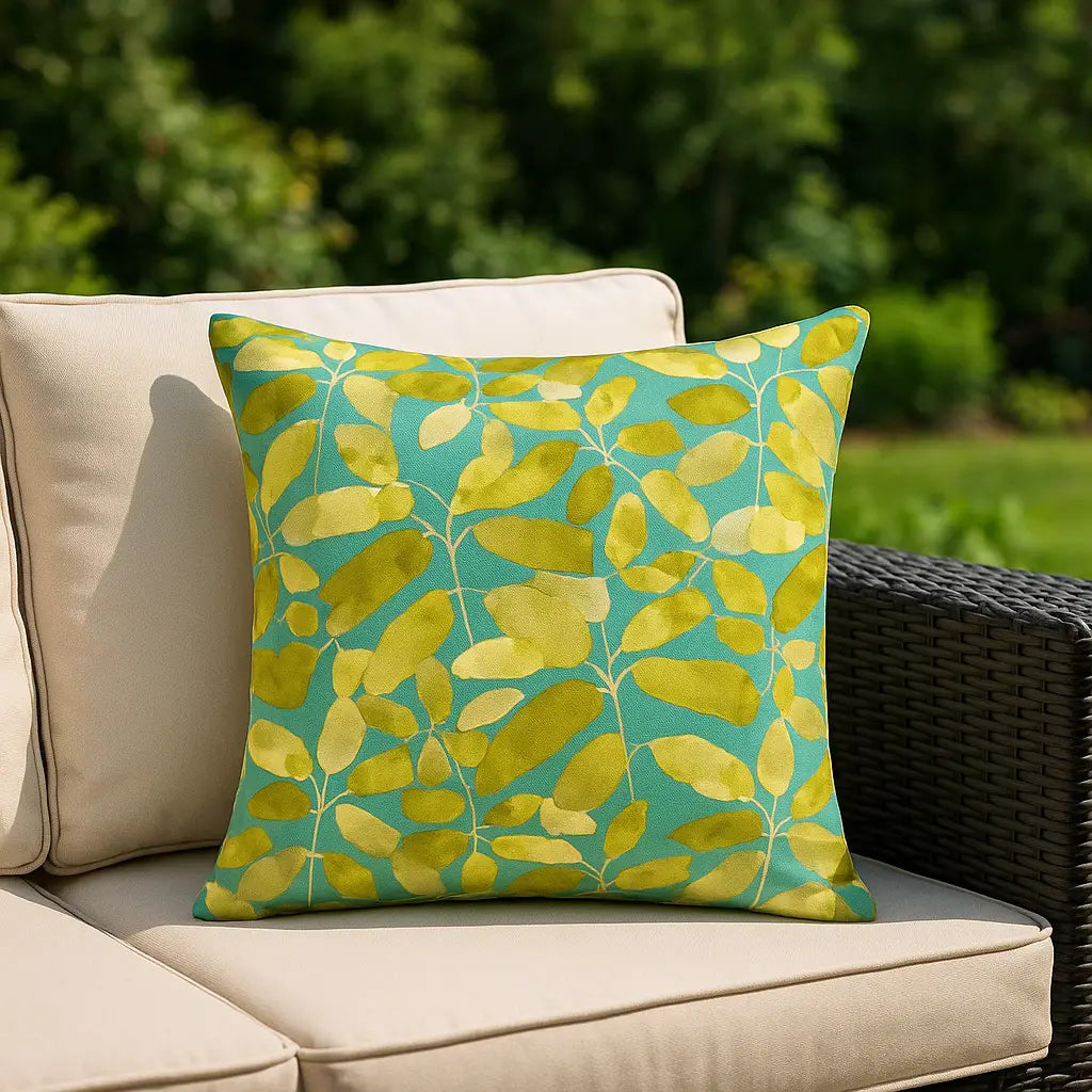 Lorena Outdoor Aqua Cushion Cover 43cm x 43cm