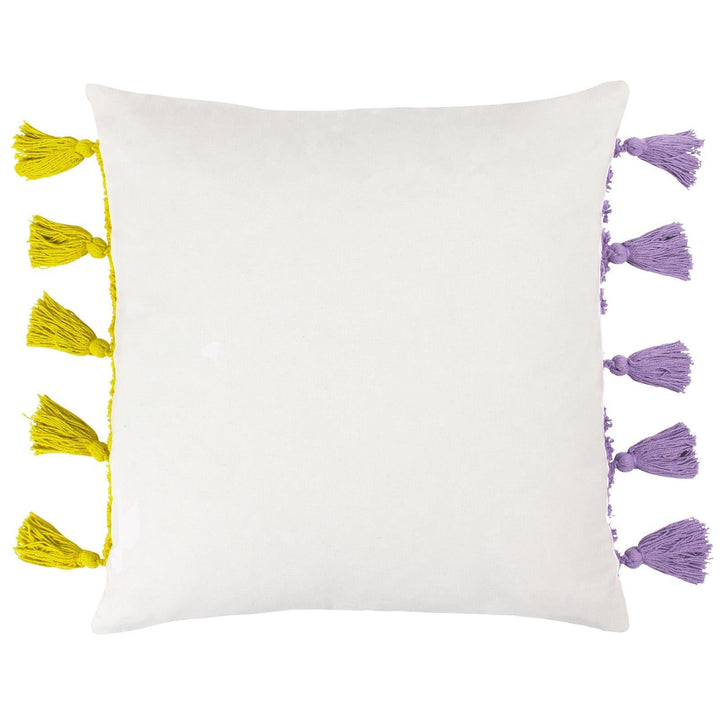 Archow Lilac & Yellow Tufted Cushion Cover 18" x 18" - Ideal