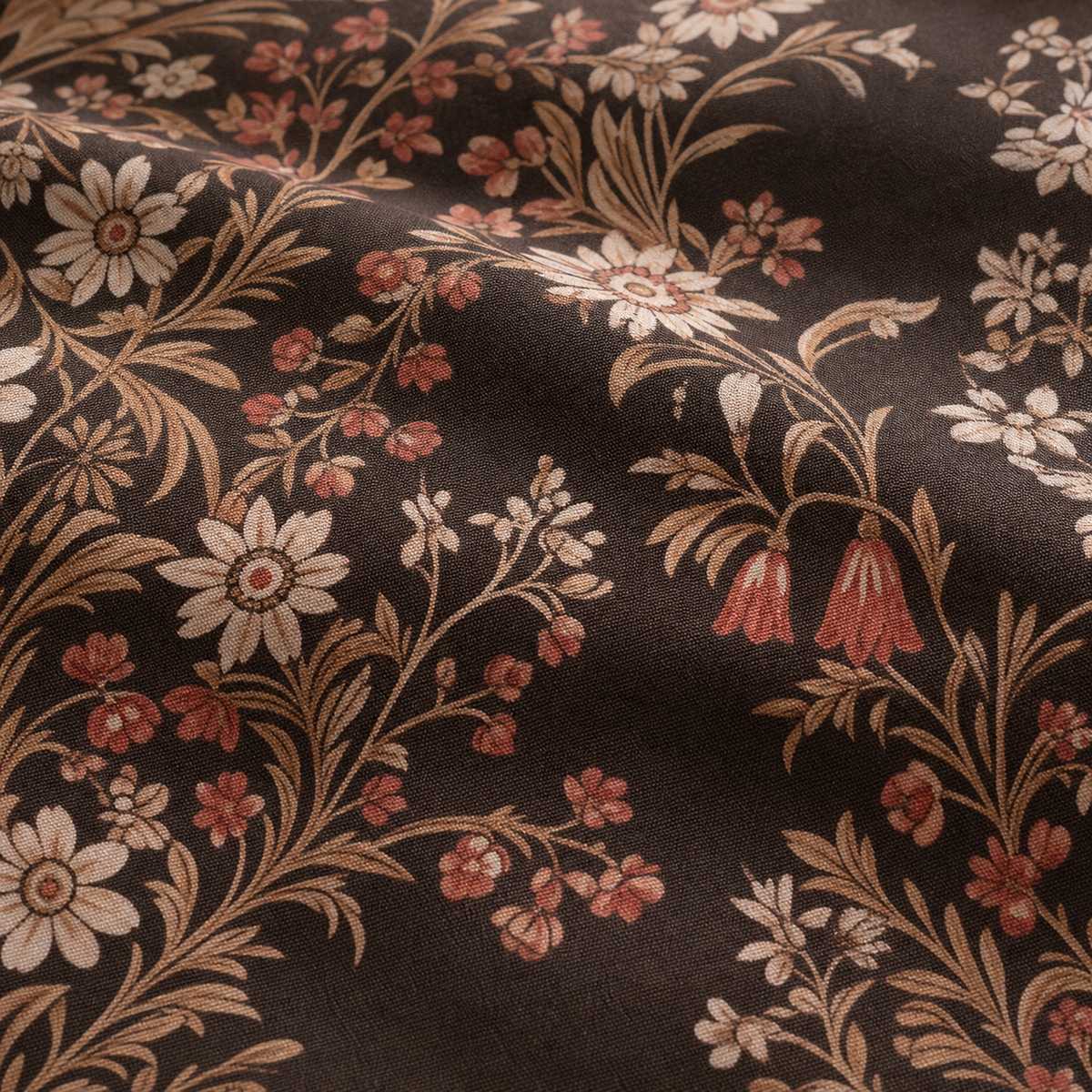 Macro close-up of the spice fabric on the Audrey 100% Cotton Duvet Cover Set