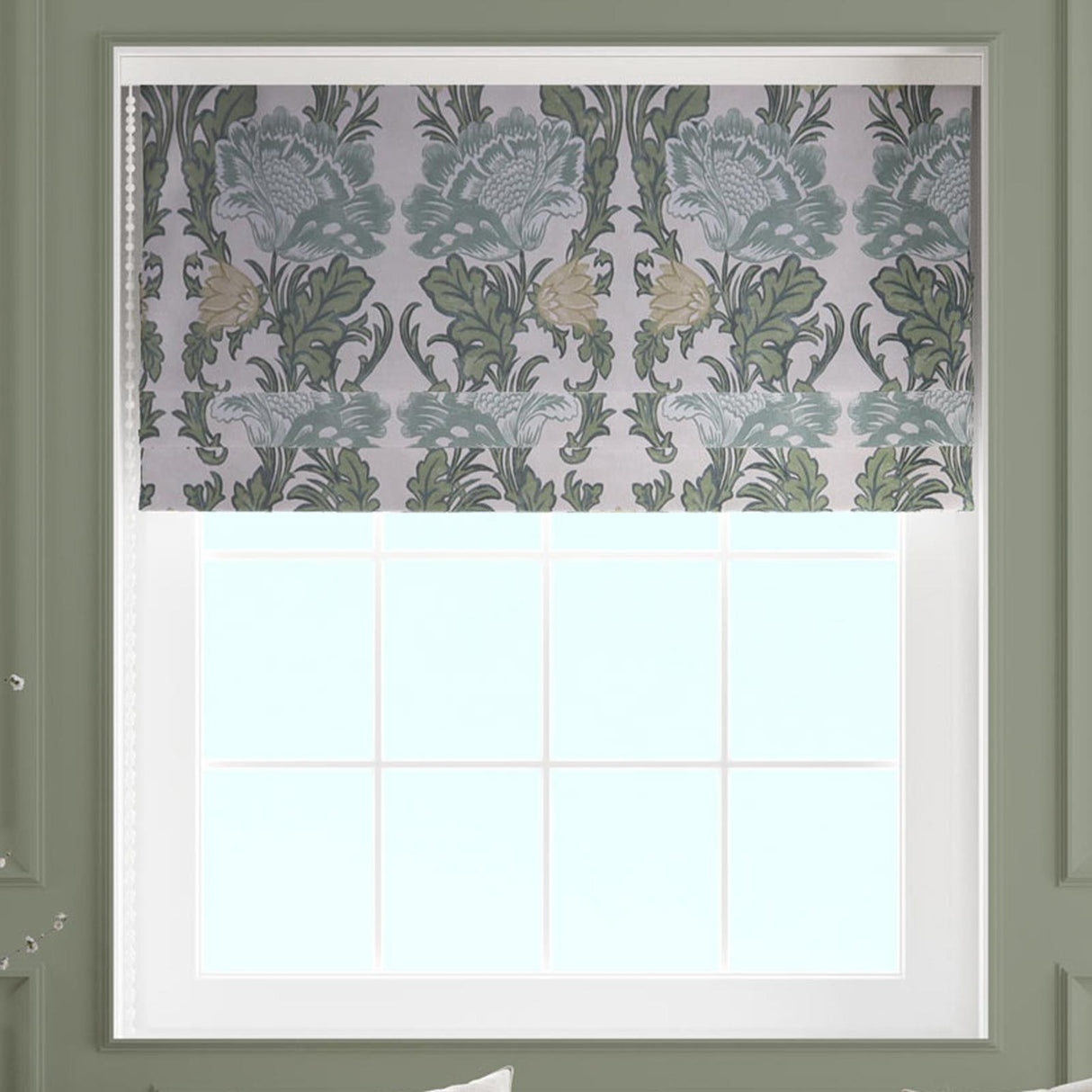 Acantha Sage Made To Measure Roman Blind by Style Furnishings