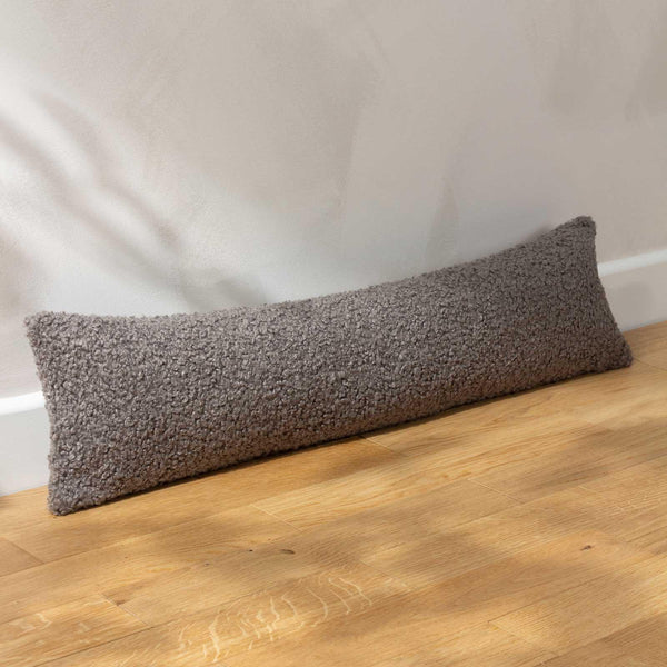 Cabu Textured Boucle Draught Excluder Storm Grey