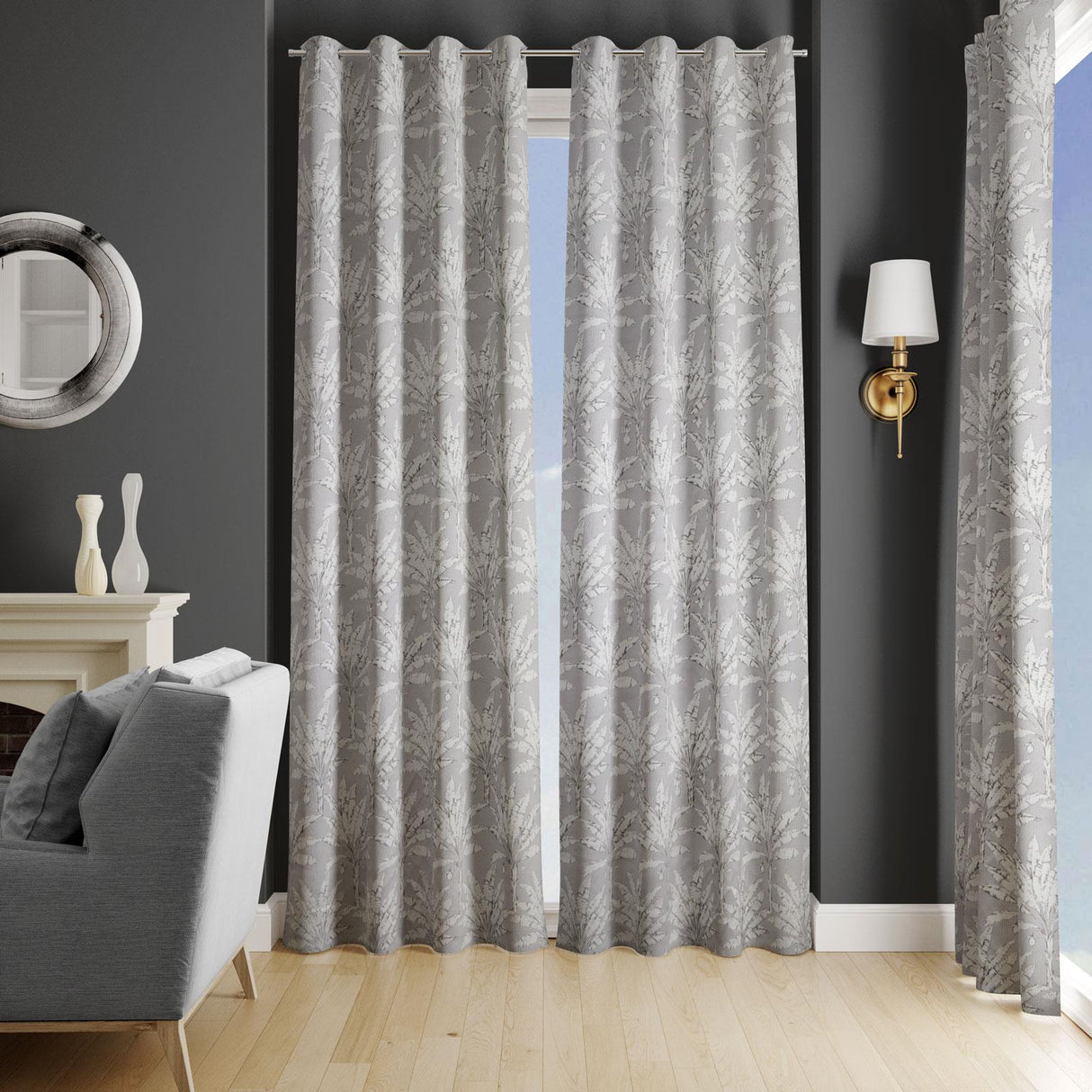 Palm House Putty Made To Measure Curtains by Style Furnishings