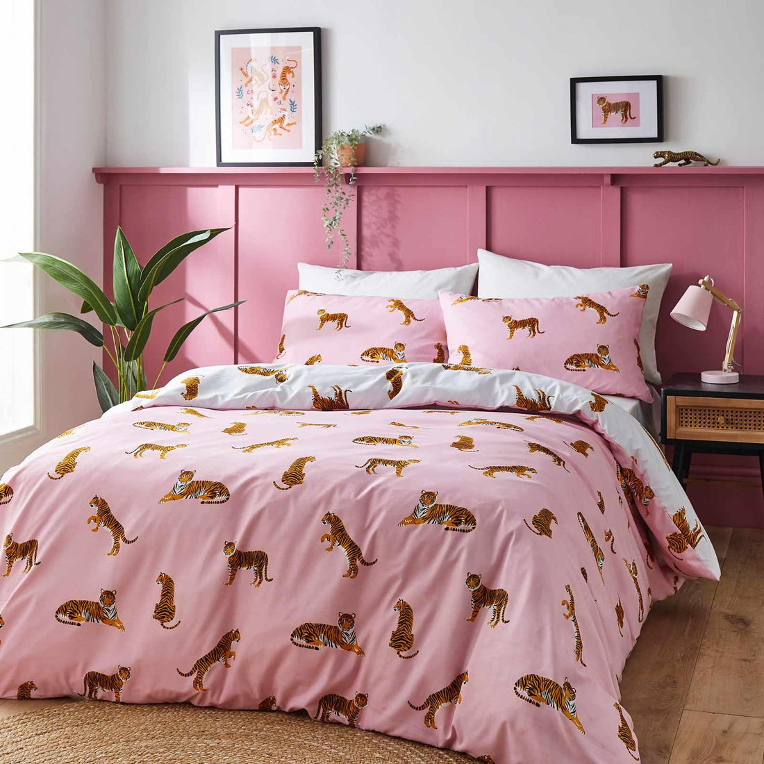 Sassy B Tiger Animal Print Duvet Cover Set