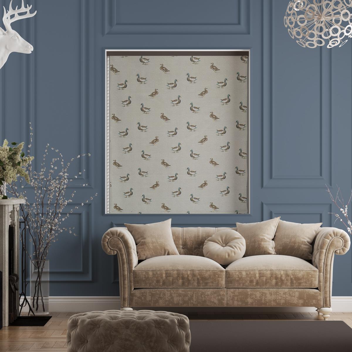 Mallard Natural Made To Measure Roman Blind by Style Furnishings